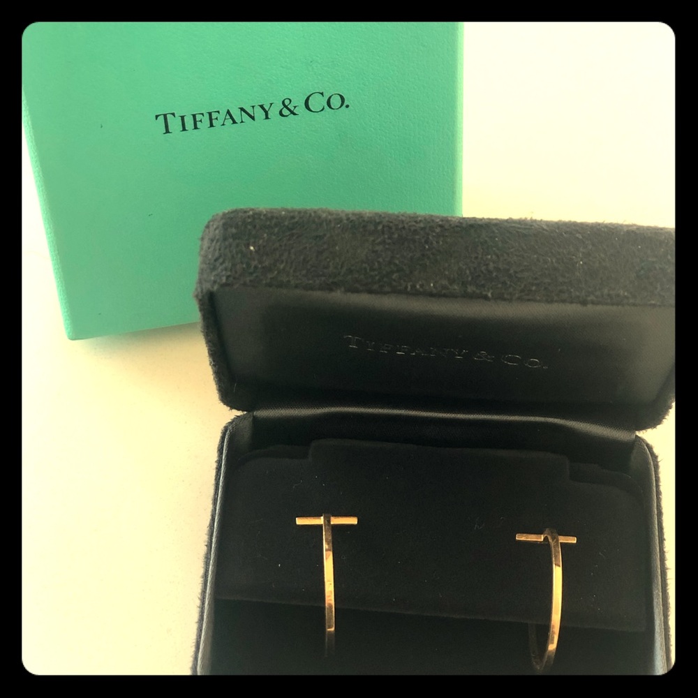 Tiffany T Wire Hoop Earrings